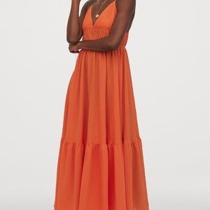 ISO H&M textured-weave maxi dress